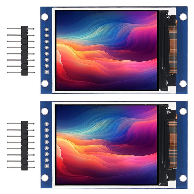 XIITIA 2pcs 2.0" HD IPS TFT LCD Display Module 240x320 RGB LCD Screen 3.3V ST7789 Drive SPI Interface 8pin Full Color for Arduino DIY - Image 1